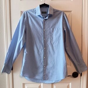 Indochino Button Front Gingham Checked Cotton Shirt